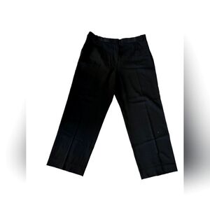 Armani-Classic Black Wide-Leg Trousers